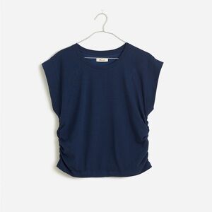 Madewell side-cinch muscle tee gray medium